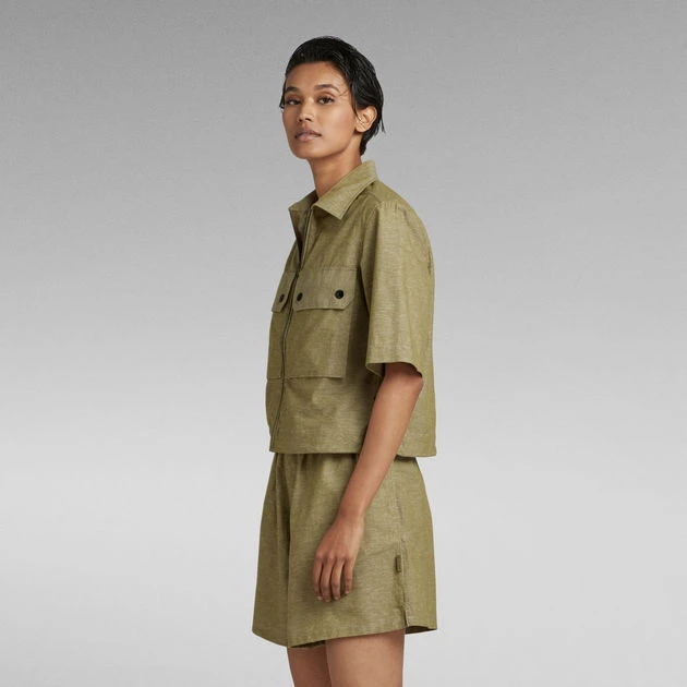 G-Star Raw 2 Pocket Cropped Shirt - Image 2