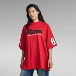 G-Star Raw 5XL RAW. Tight Mock V-Neck T-Shirt