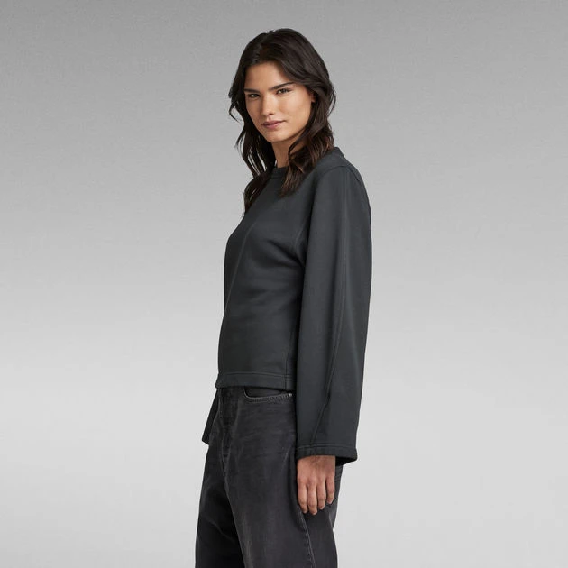 G-Star Raw Adjustable Sleeve Cropped Sweater - Image 2