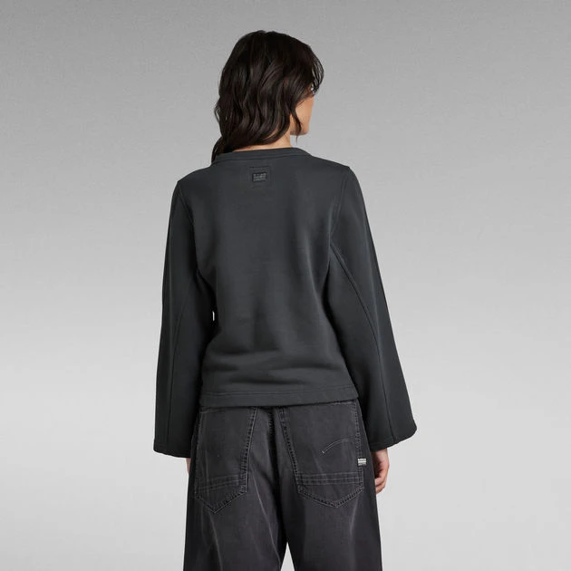 G-Star Raw Adjustable Sleeve Cropped Sweater - Image 3