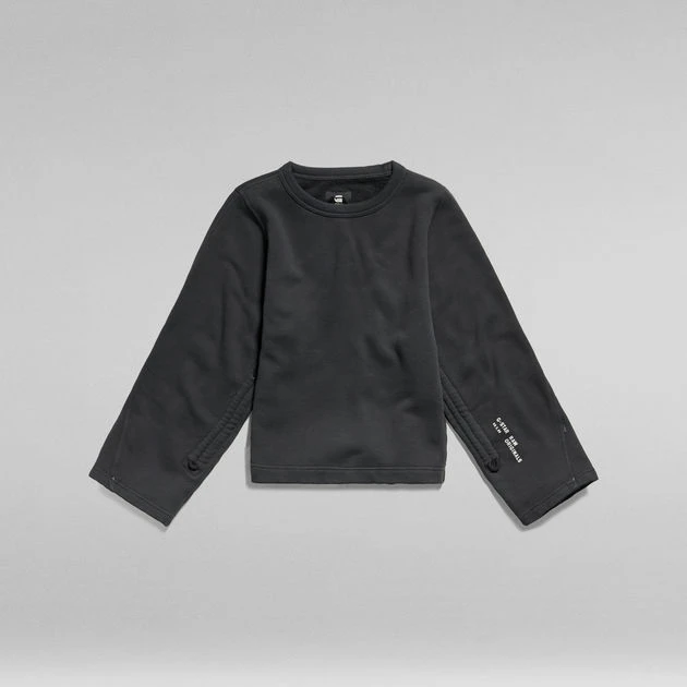 G-Star Raw Adjustable Sleeve Cropped Sweater - Image 4