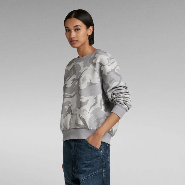 G-Star Raw Cropped Allover Loose Sweater - Image 2