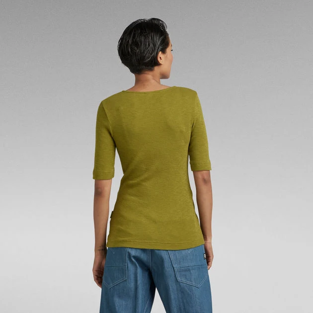 G-Star Raw Deep Scoop Slim 12 Sleeve Top - Image 3