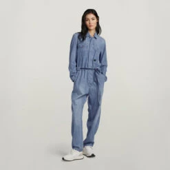 G-Star Raw Denim Jumpsuit Long Sleeve