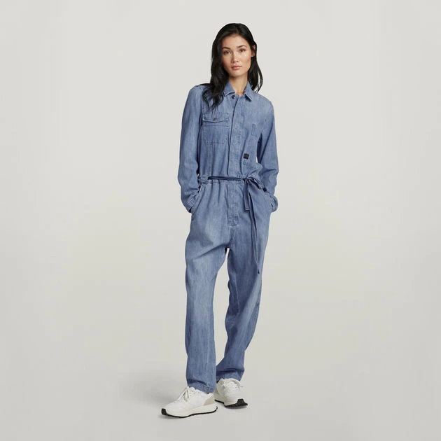 G-Star Raw Denim Jumpsuit Long Sleeve