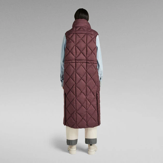 G-Star Raw G-Whistler Padded Extra Long Sleeveless Puffer - Image 3