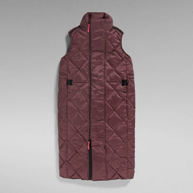 G-Star Raw G-Whistler Padded Extra Long Sleeveless Puffer - Image 4