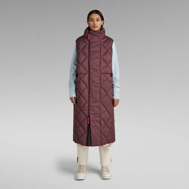 G-Star Raw G-Whistler Padded Extra Long Sleeveless Puffer