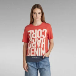 G-Star Raw Hard Core Denim Color Block T-Shirt