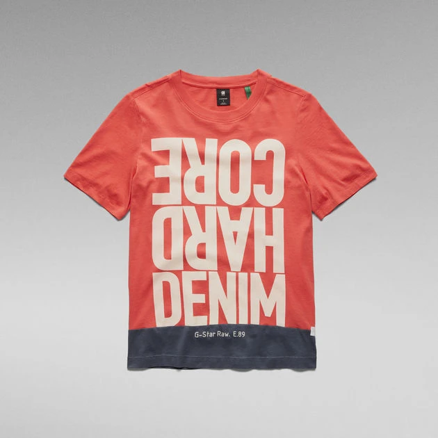 G-Star Raw Hard Core Denim Color Block T-Shirt - Image 4