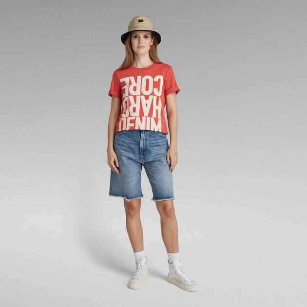 G-Star Raw Hard Core Denim Color Block T-Shirt - Image 5