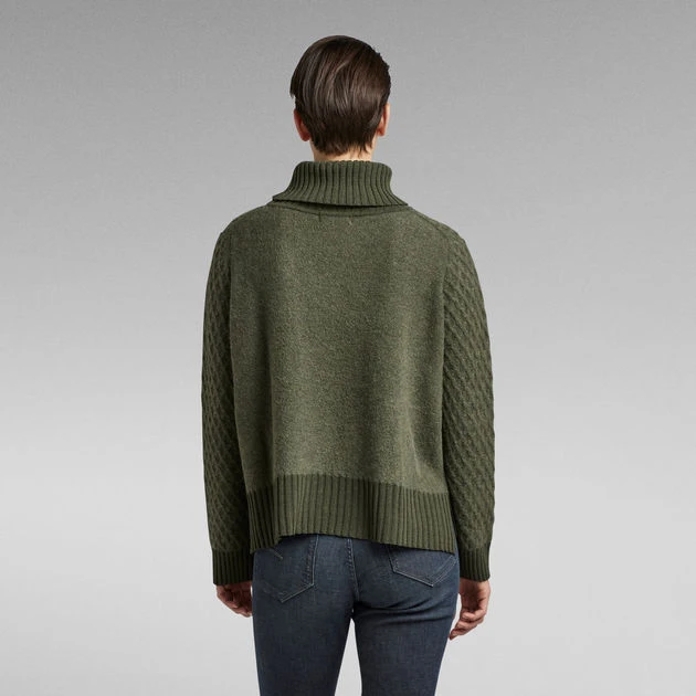 G-Star Raw Knitted Turtleneck Sweater Structure Loose - Image 3
