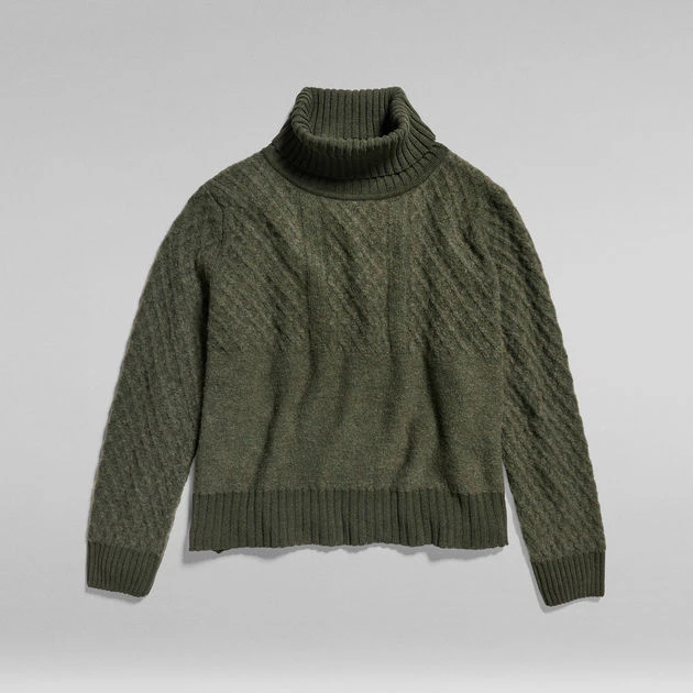 G-Star Raw Knitted Turtleneck Sweater Structure Loose - Image 4