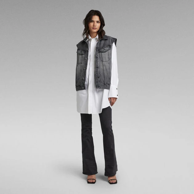 G-Star Raw Oversized Denim Vest Evergreen - Image 5