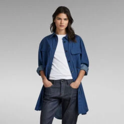 G-Star Raw Oversized Flap Pocket Shirt Evergreen