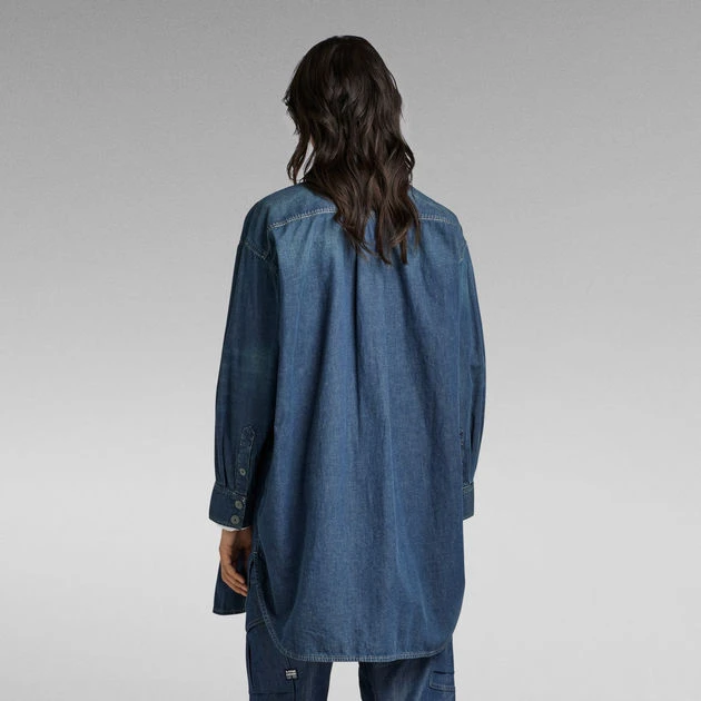 G-Star Raw Oversized Flap Pocket Shirt Evergreen - Image 3