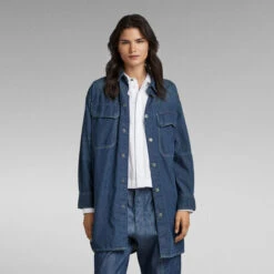 G-Star Raw Oversized Flap Pocket Shirt Evergreen