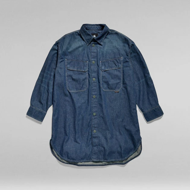 G-Star Raw Oversized Flap Pocket Shirt Evergreen - Image 4