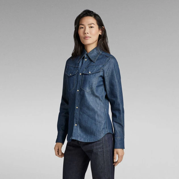 G-Star Raw Premium 70'S Slim Denim Shirt - Image 2