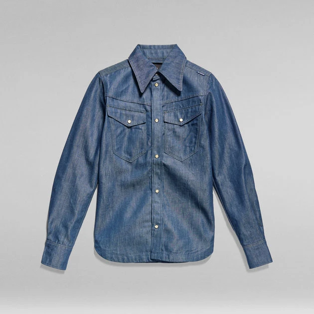 G-Star Raw Premium 70'S Slim Denim Shirt - Image 4