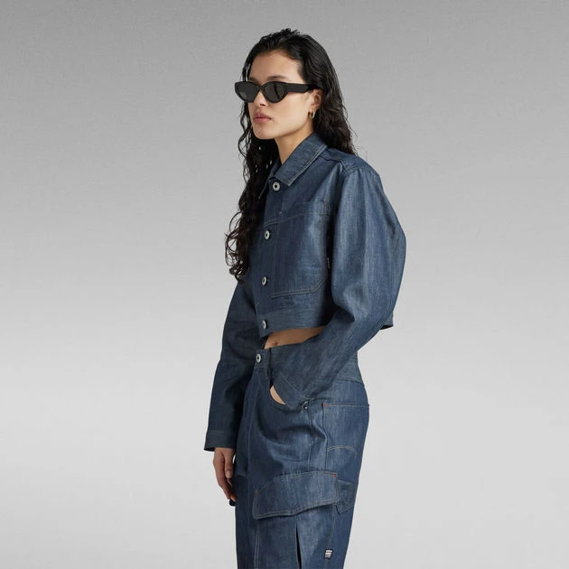 G-Star Raw Premium Cropped Denim Jacket - Image 2