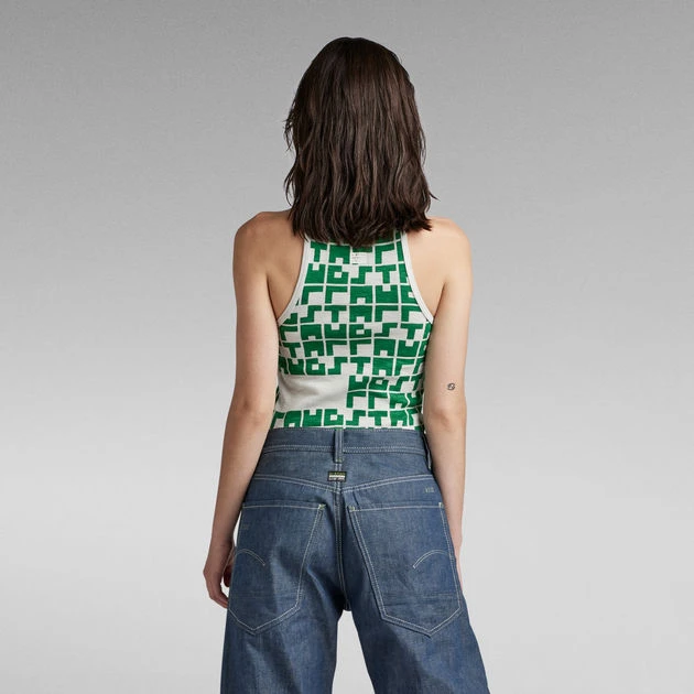 G-Star Raw Printed Tank Top Cropped Ultra Slim - Image 3