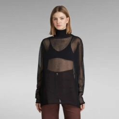G-Star Raw Sheer Loose Turtle Knitted Sweater