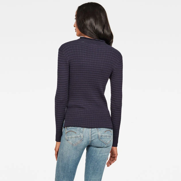 G-Star Raw Silber Mock Turtle Knit - Image 3