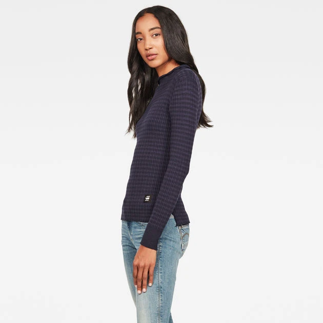 G-Star Raw Silber Mock Turtle Knit - Image 2