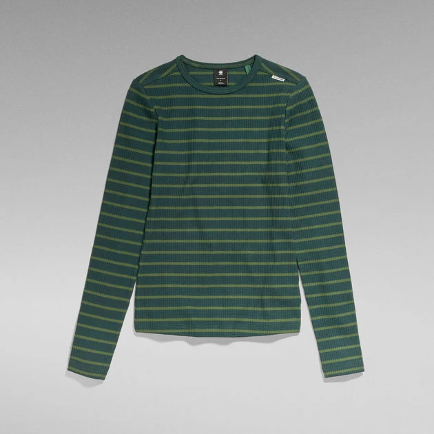 G-Star Raw Slim Rib 2.0 Stripe Top - Image 4