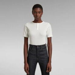 G-Star Raw Waffle Slim Granddad T-Shirt