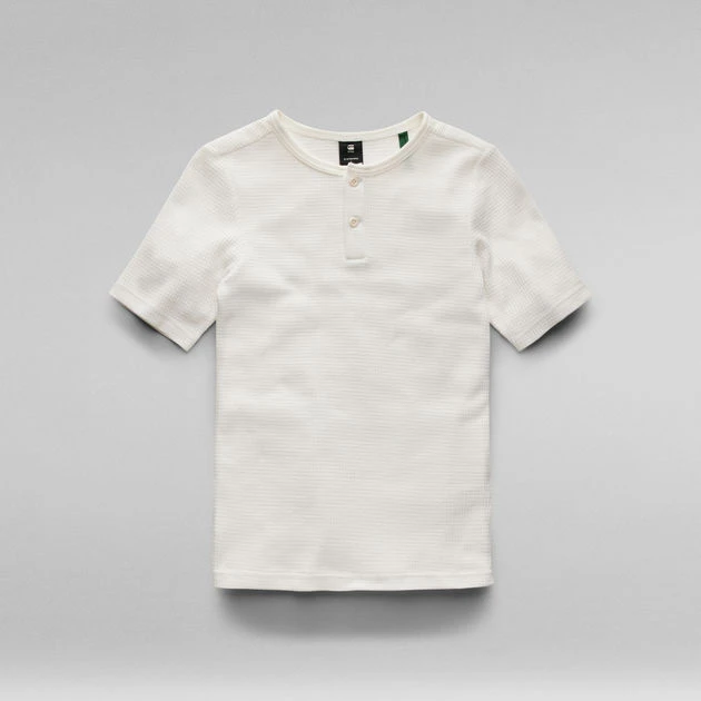 G-Star Raw Waffle Slim Granddad T-Shirt - Image 4