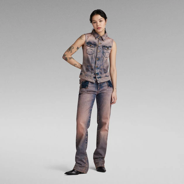 G-Star Raw Y2K Denim Sleeveless Jacket - Image 5